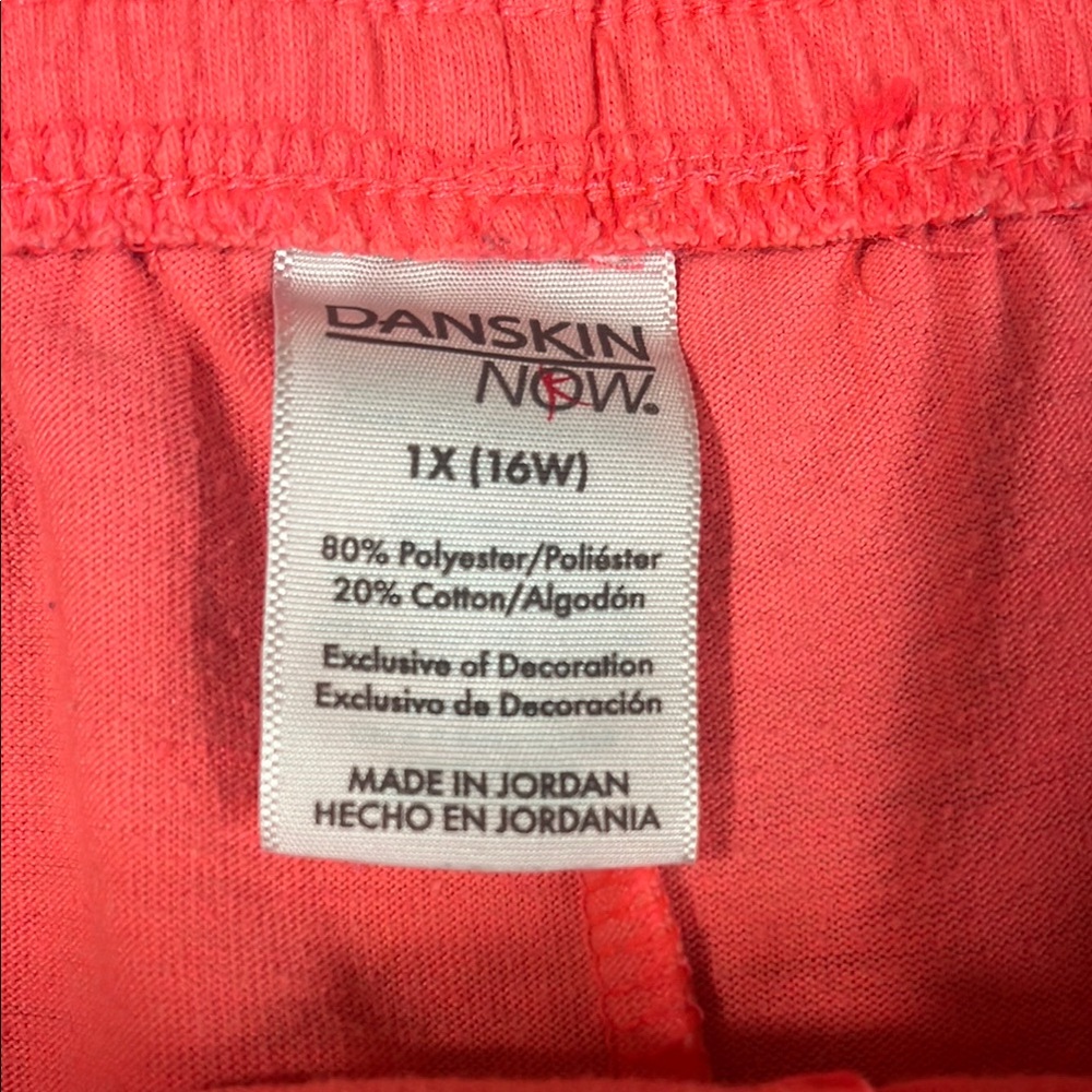 ⭐️3/$20 Danskin Now coral and black Shorts - Picture 2 of 9